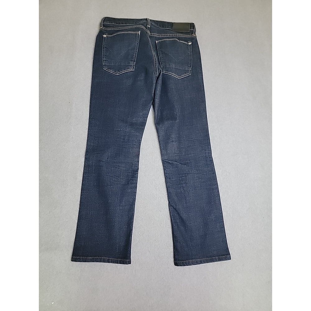 Hudson Straight Leg Jeans Mens 31x27.5 Dark Wash Blue Denim 5-Pocket Designer